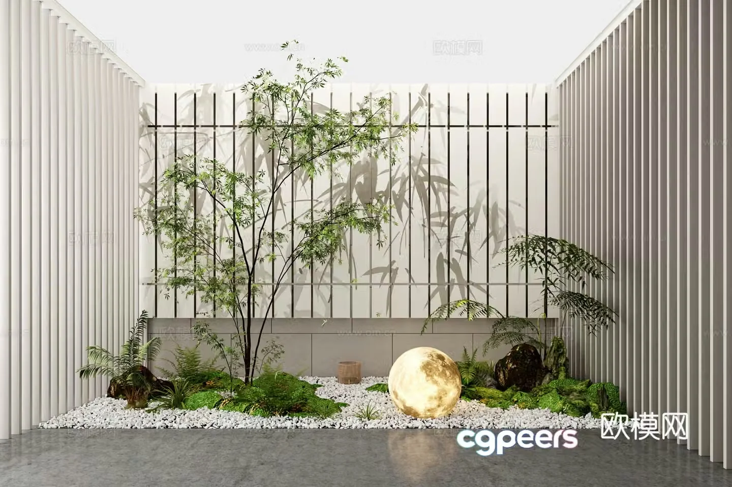 Modern Landscape Landscape 3D Model