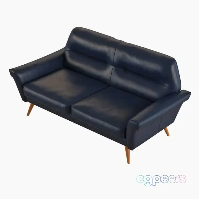 3ds Max Free – West Elm Denmark Leather Loveseat