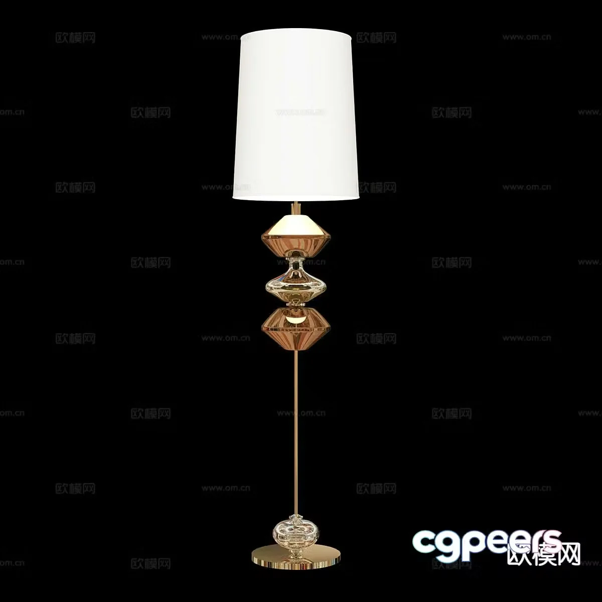Light luxury floor lamp 3D model