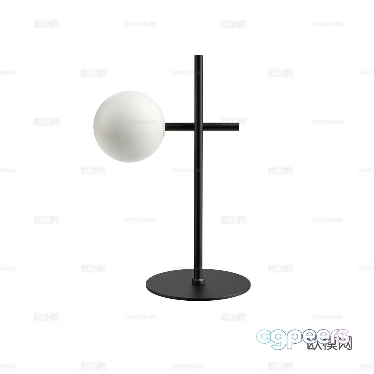 Mantra modern desk lamp minimalist desk lamp glass desk lamp spherical desk lamp 3D model