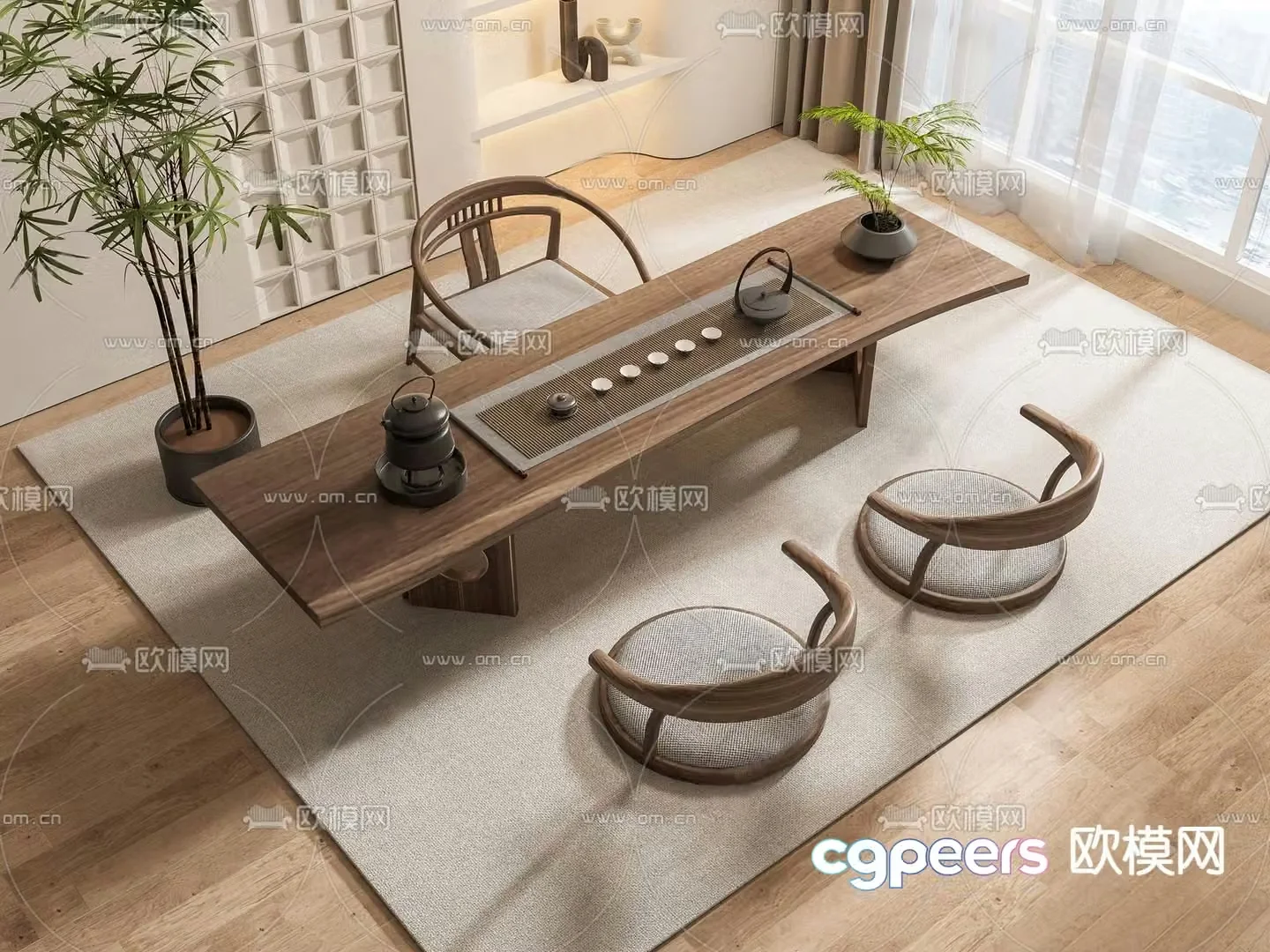 Tatami tea table tea table 3d model