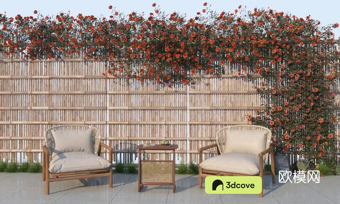 New Chinese style outdoor seating outdoor table and chairs