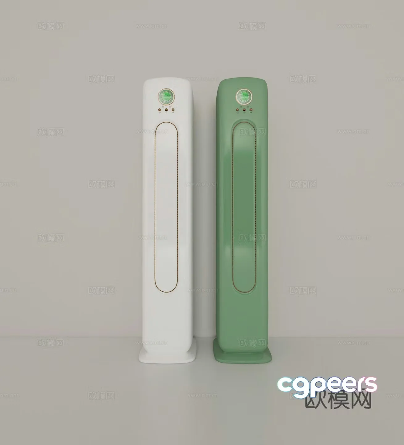 Modern retro air conditioning 3d model