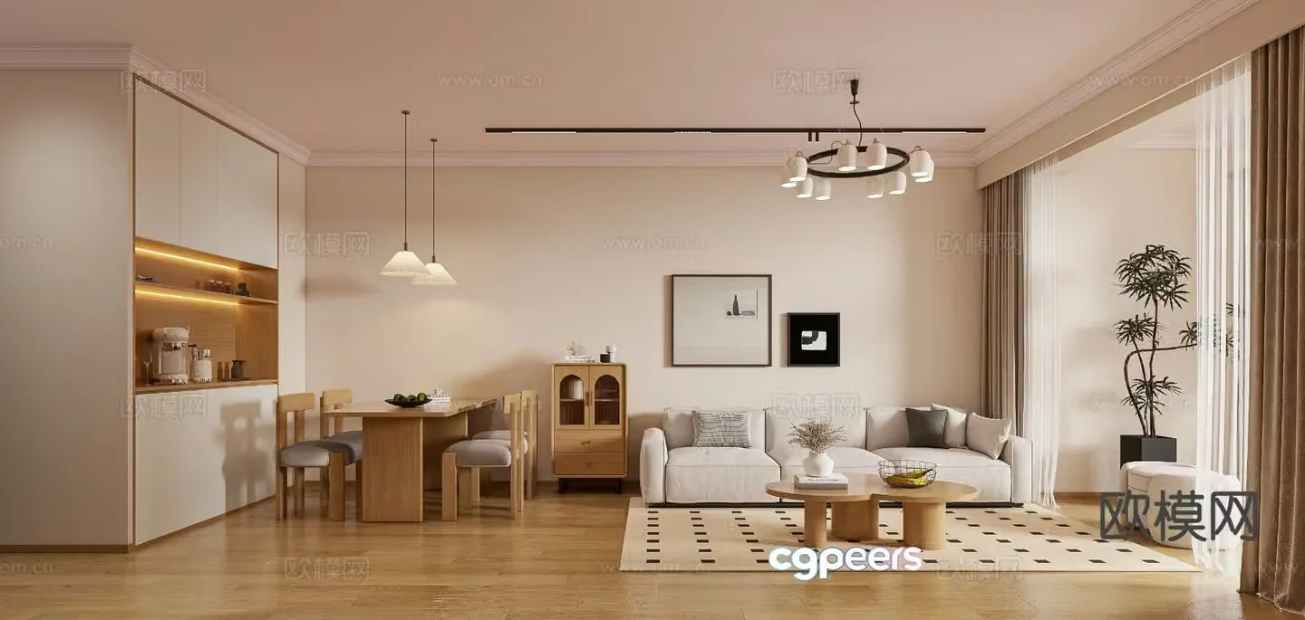 Cream Fengke restaurant 3d model
