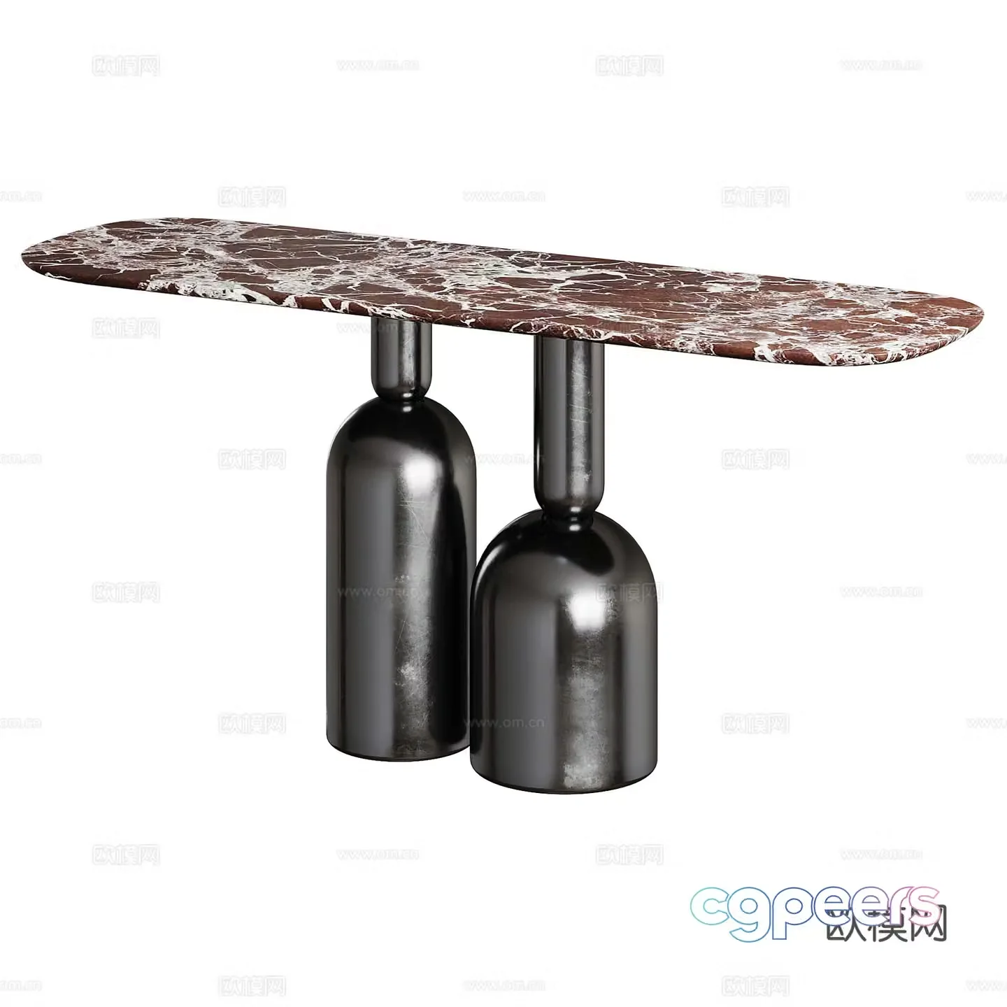 Modern living room entrance table 3d model