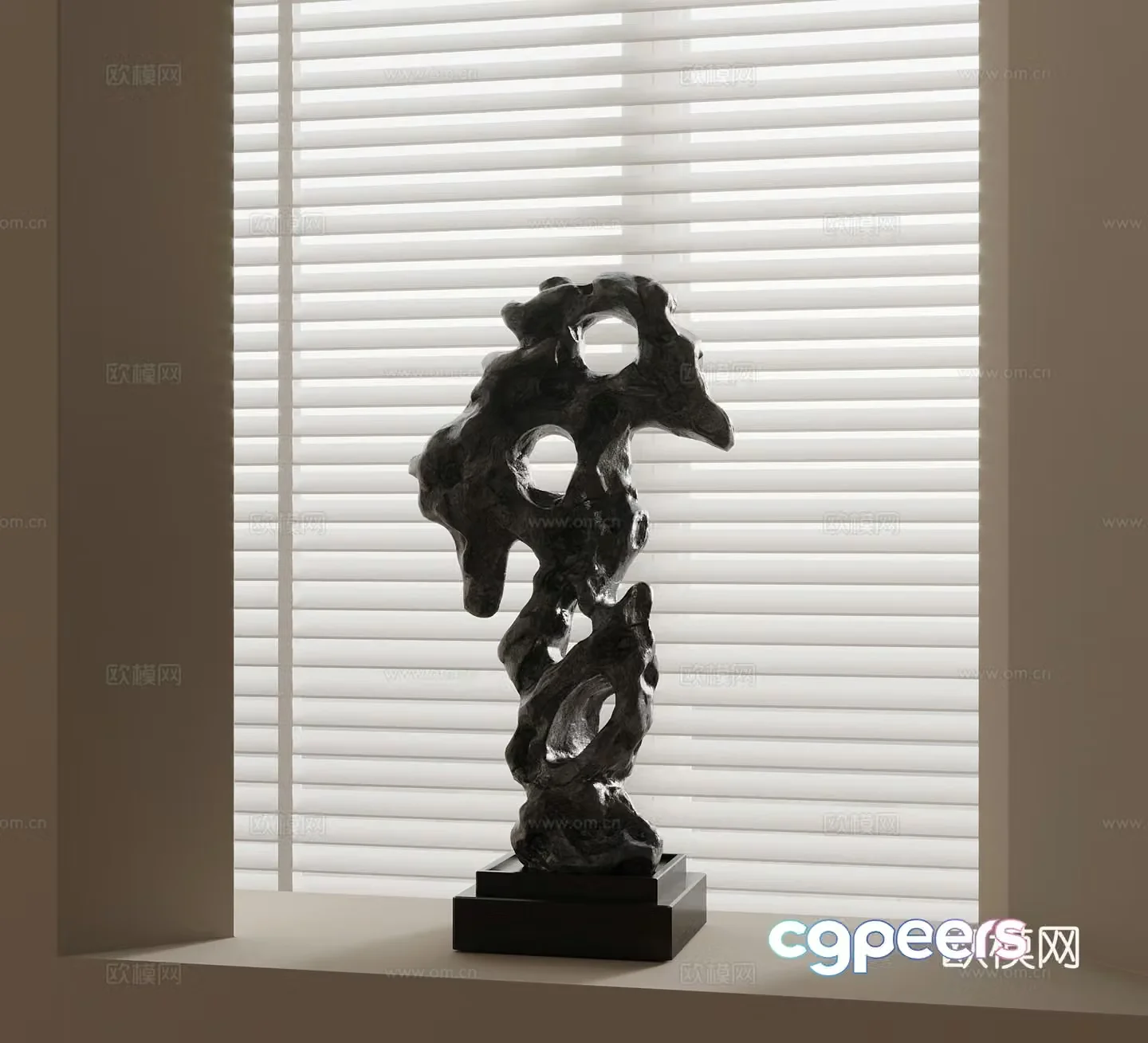 Chinese sculpture stone 3d model