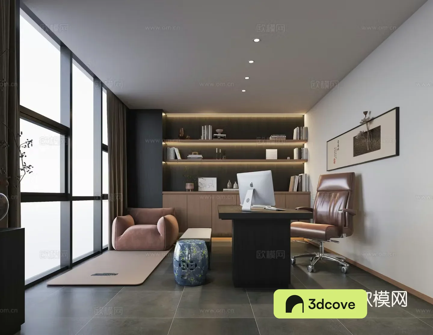 Modern Chinese style office New Chinese style office Song Dynasty style office Chinese style desk