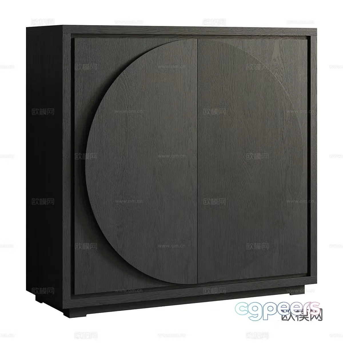 New Chinese style entrance cabinet 3D model