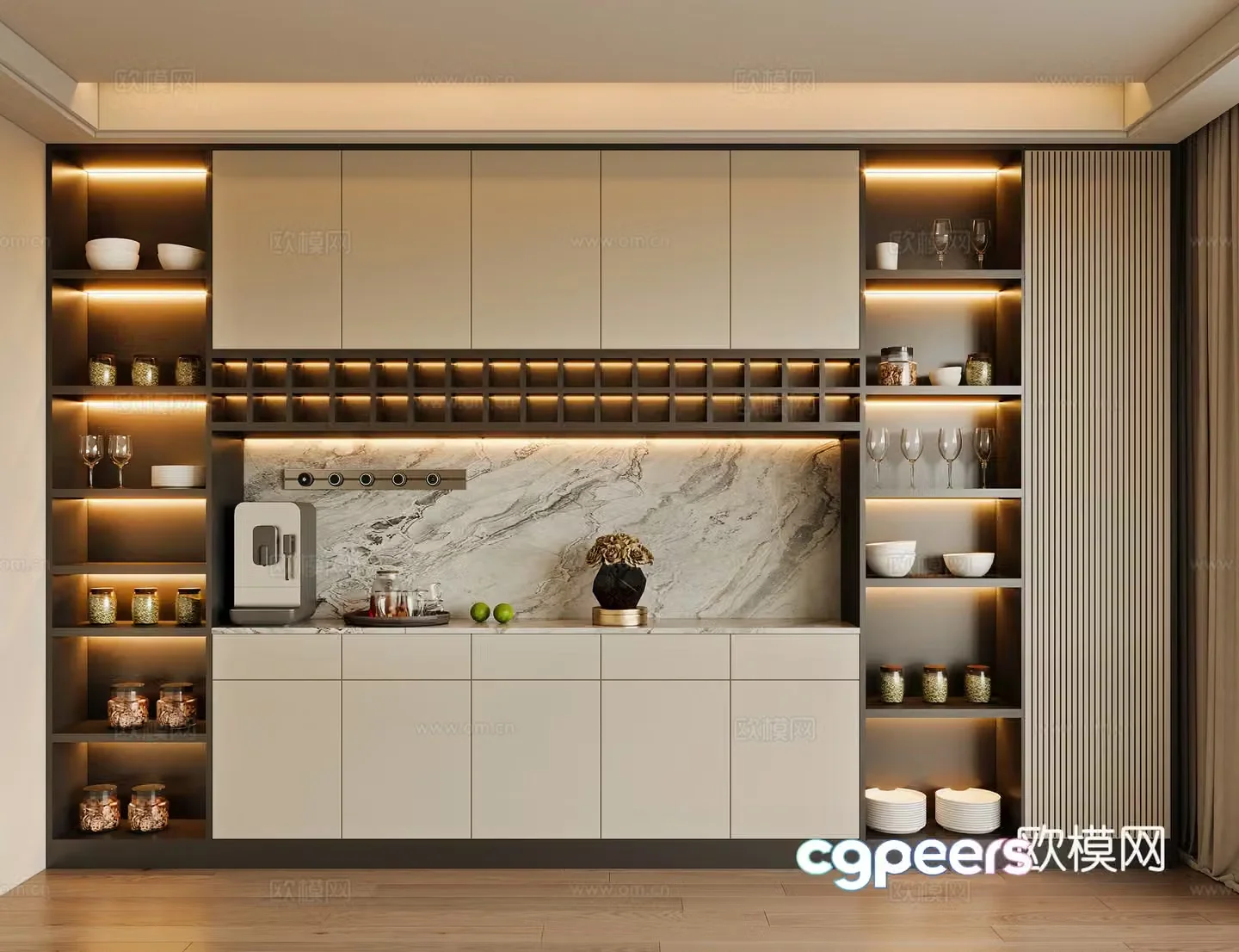 Modern sideboard 3D model
