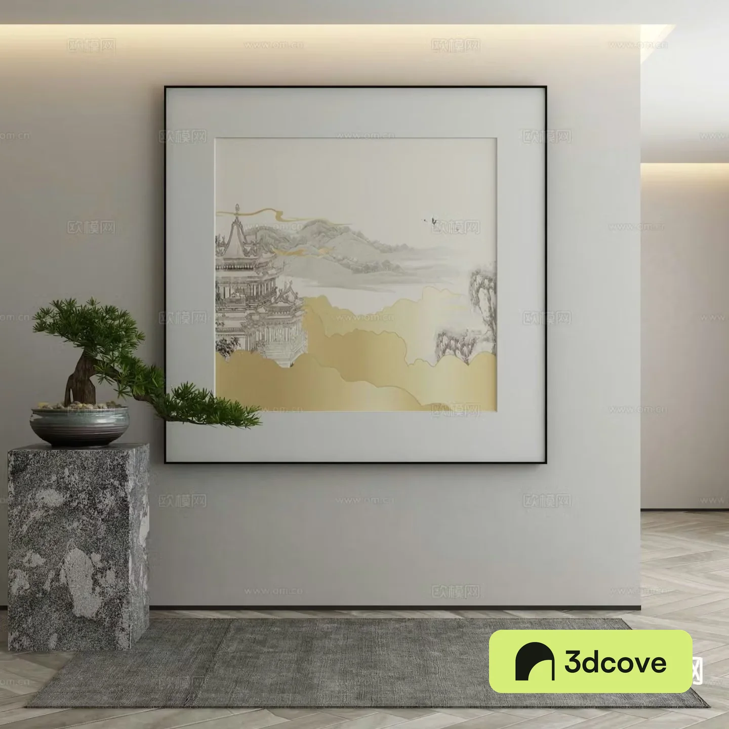 New Chinese style decorative painting architectural painting hanging painting