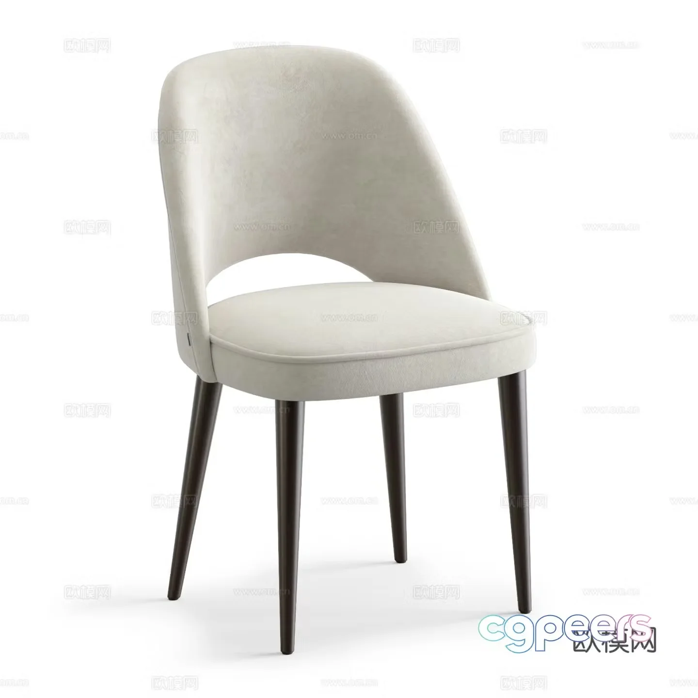 Modern chair dining chair 3d model