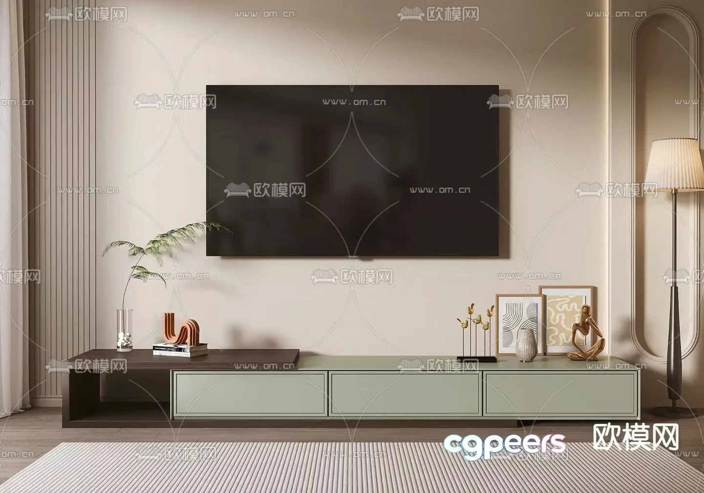 TV cabinet 3d model