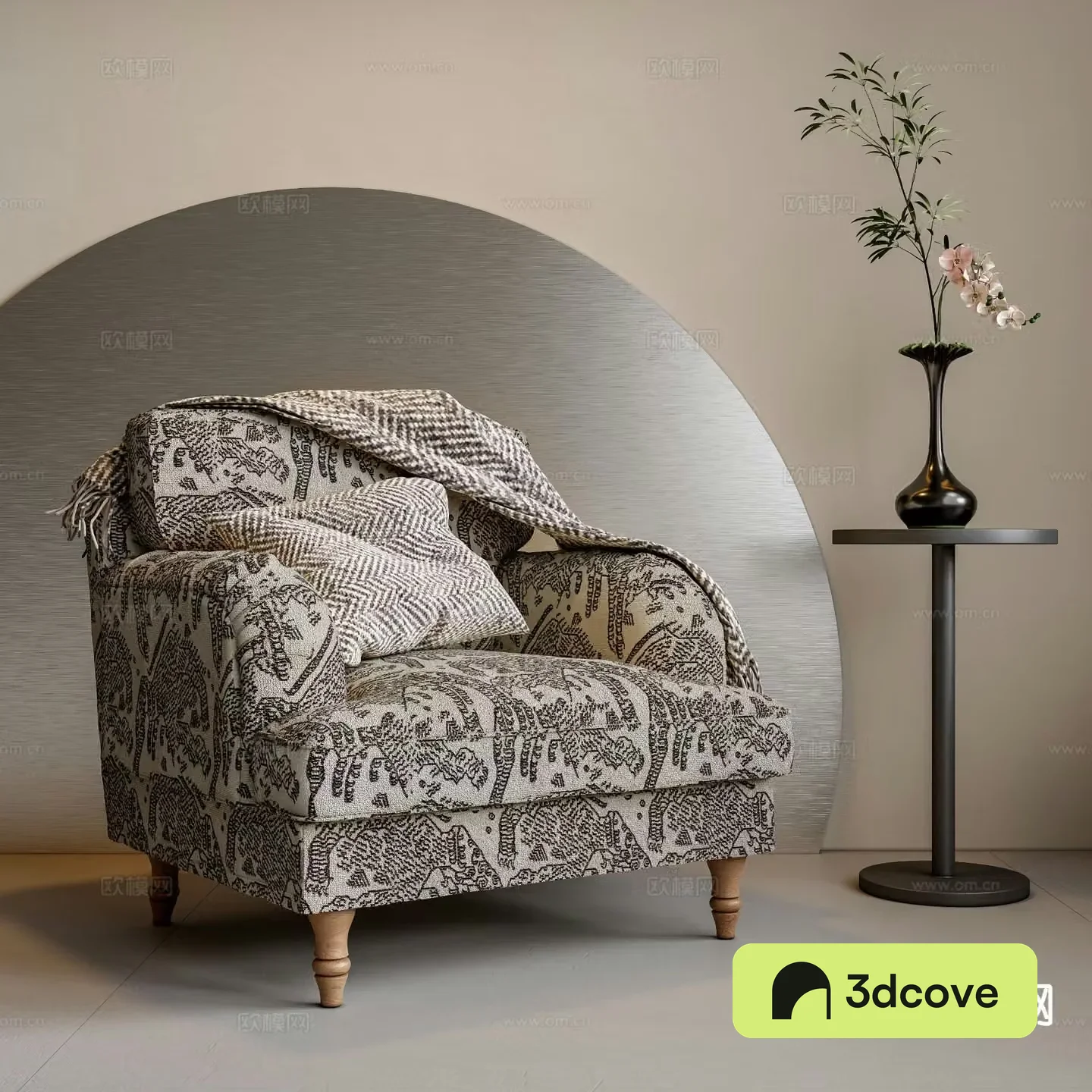 American single sofa