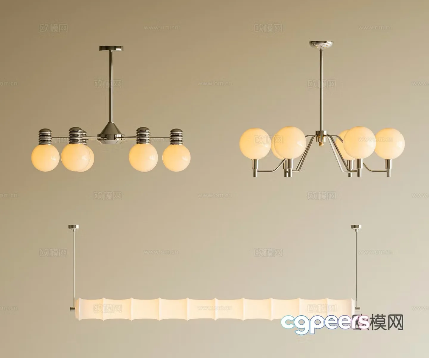 Medium vintage chandeliers French vintage chandeliers Living room bedroom chandeliers Bauhaus chandeliers Gold 3D model