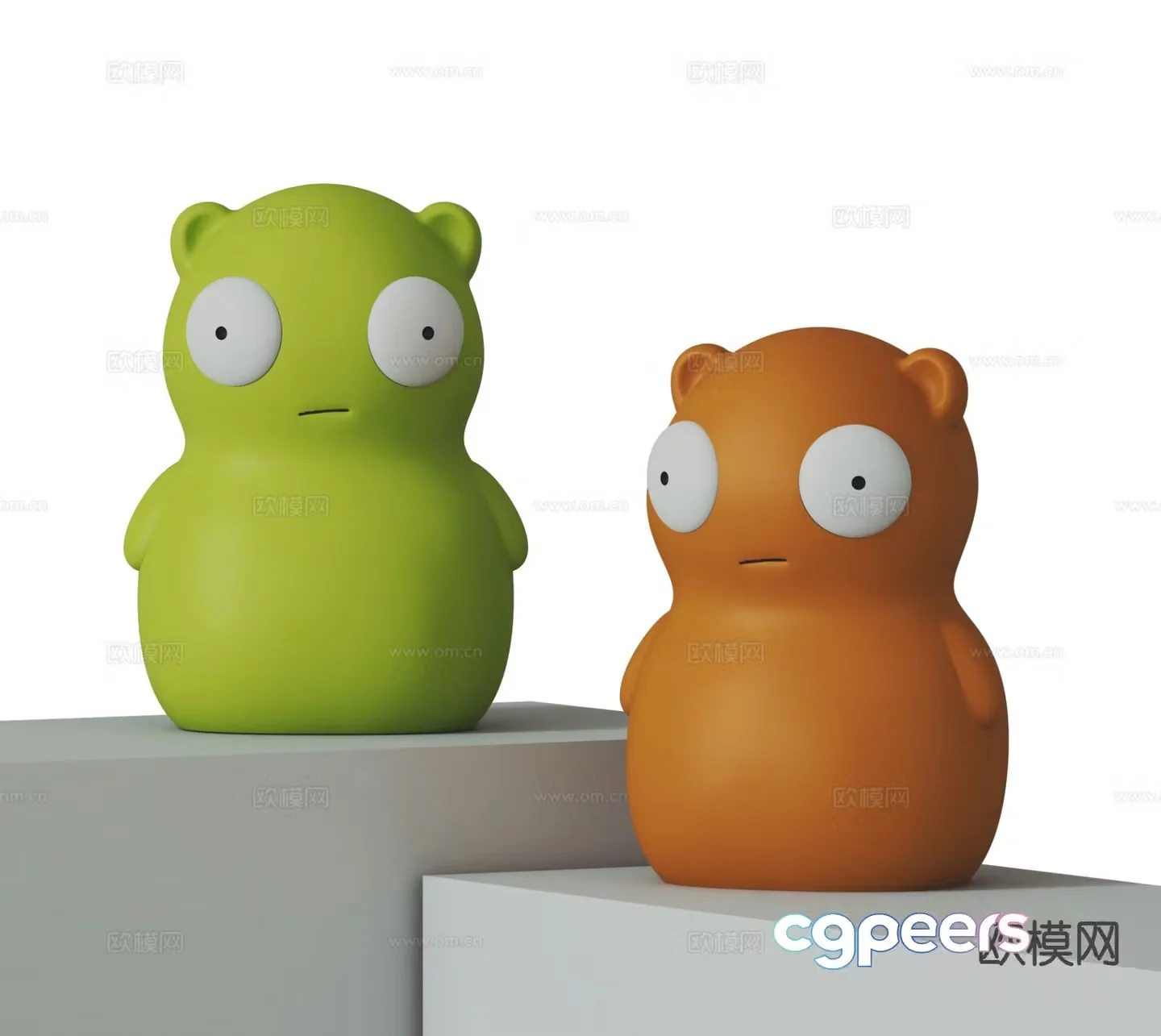 Doll Ornaments Cartoon Trendy Toy 3D Model