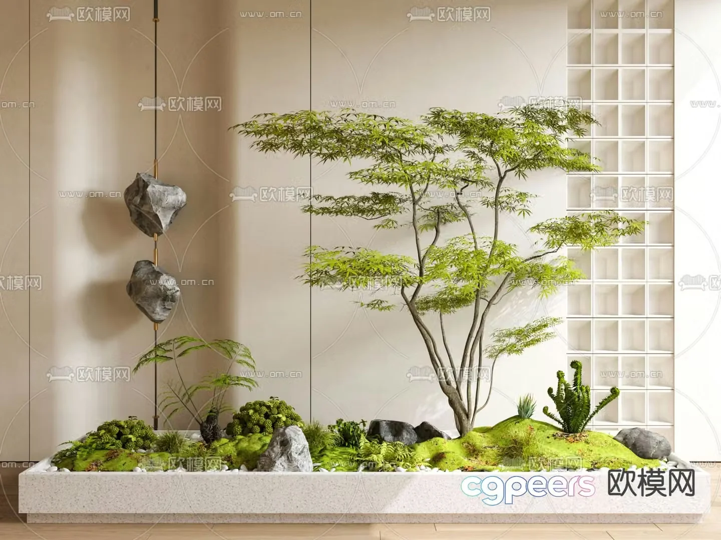 Plant landscape landscaping landscape sketch 3d model