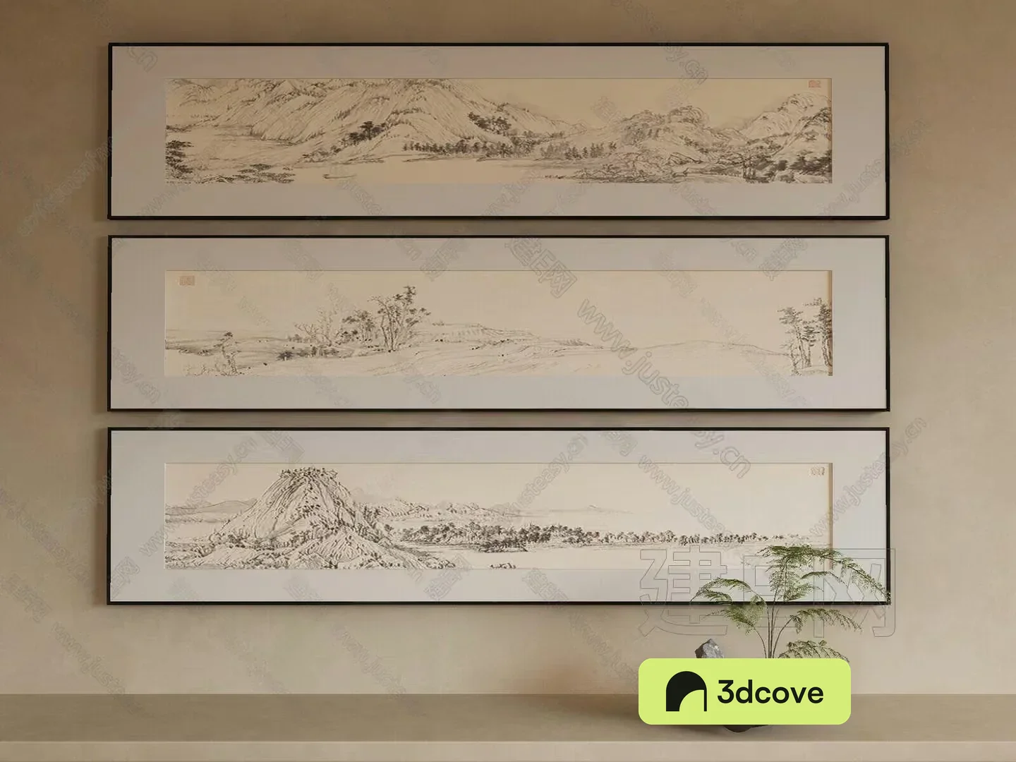 A Framed Landscape Painting