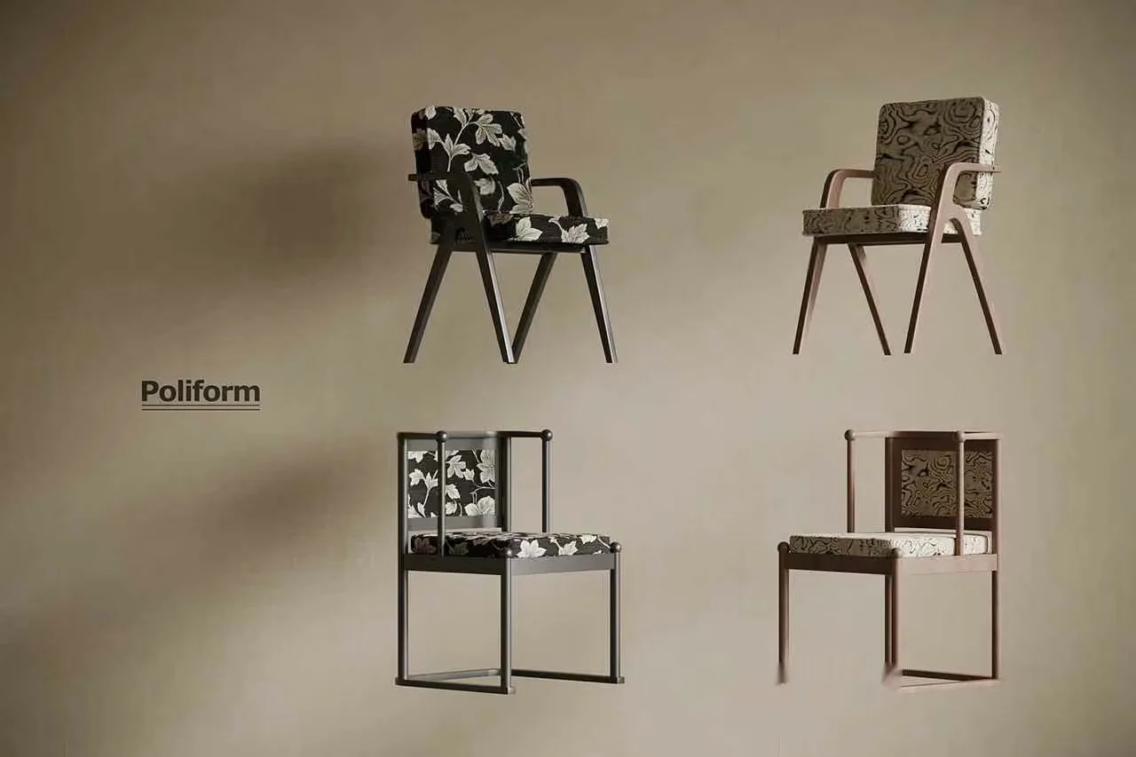 Wooden Chairs 3D Model – 3534 – VRAY Render