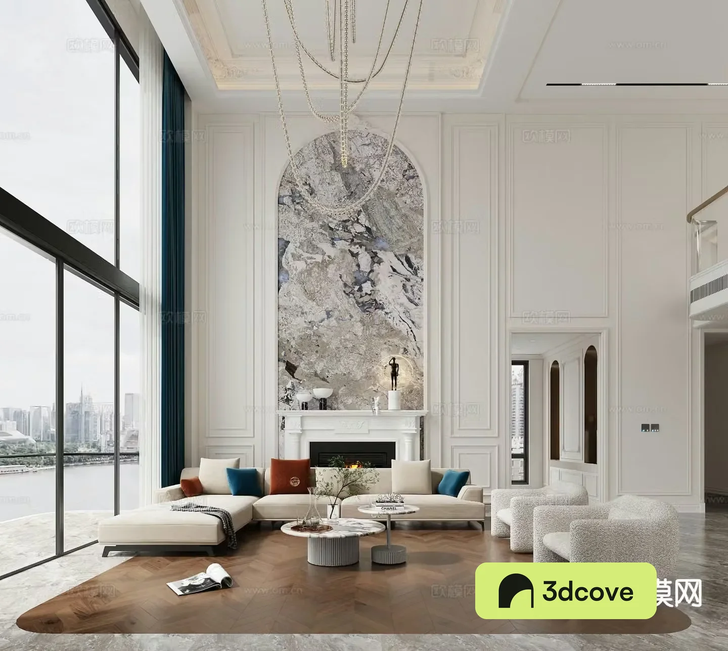 French villa hall