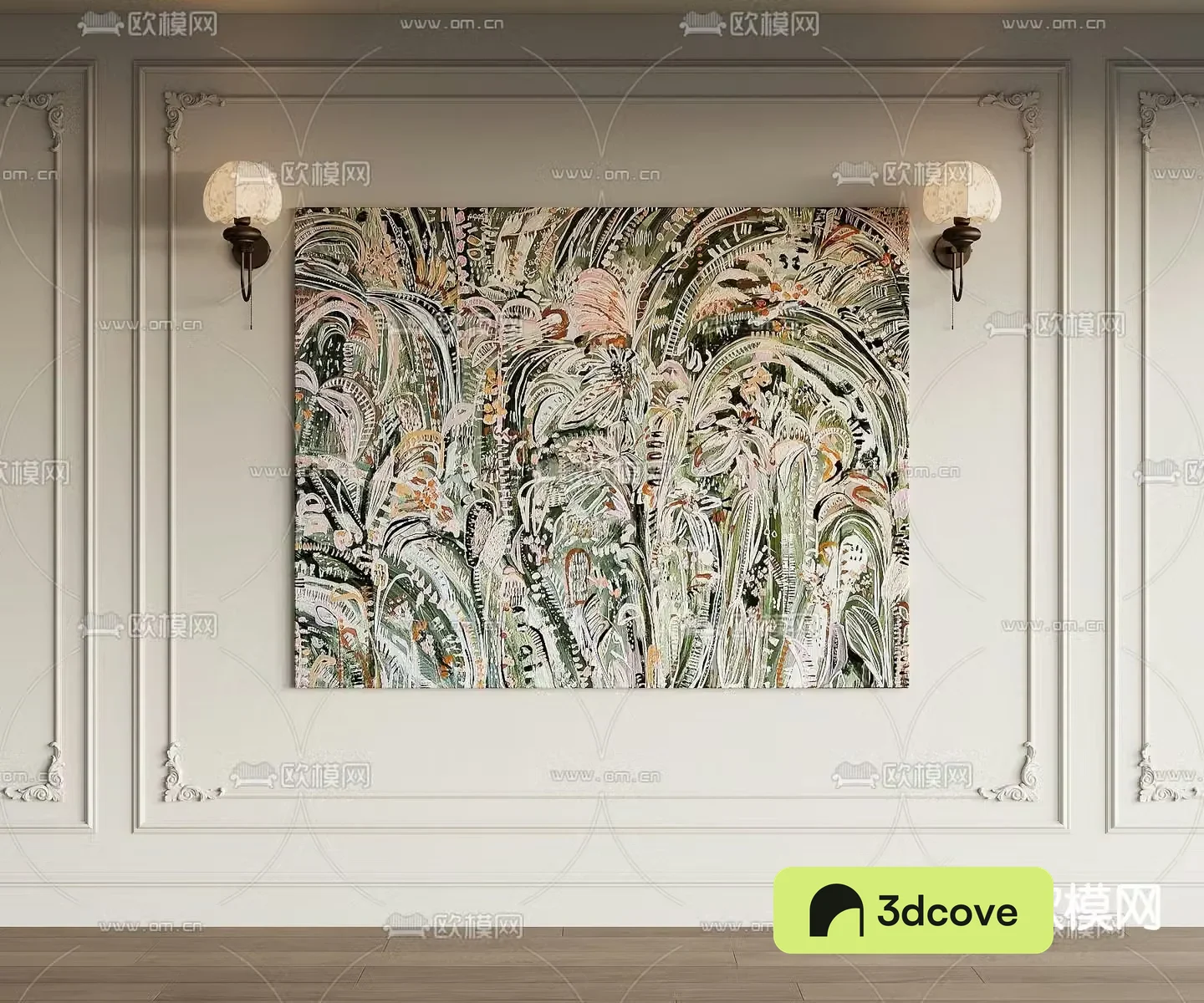 French texture painting hanging painting decorative painting