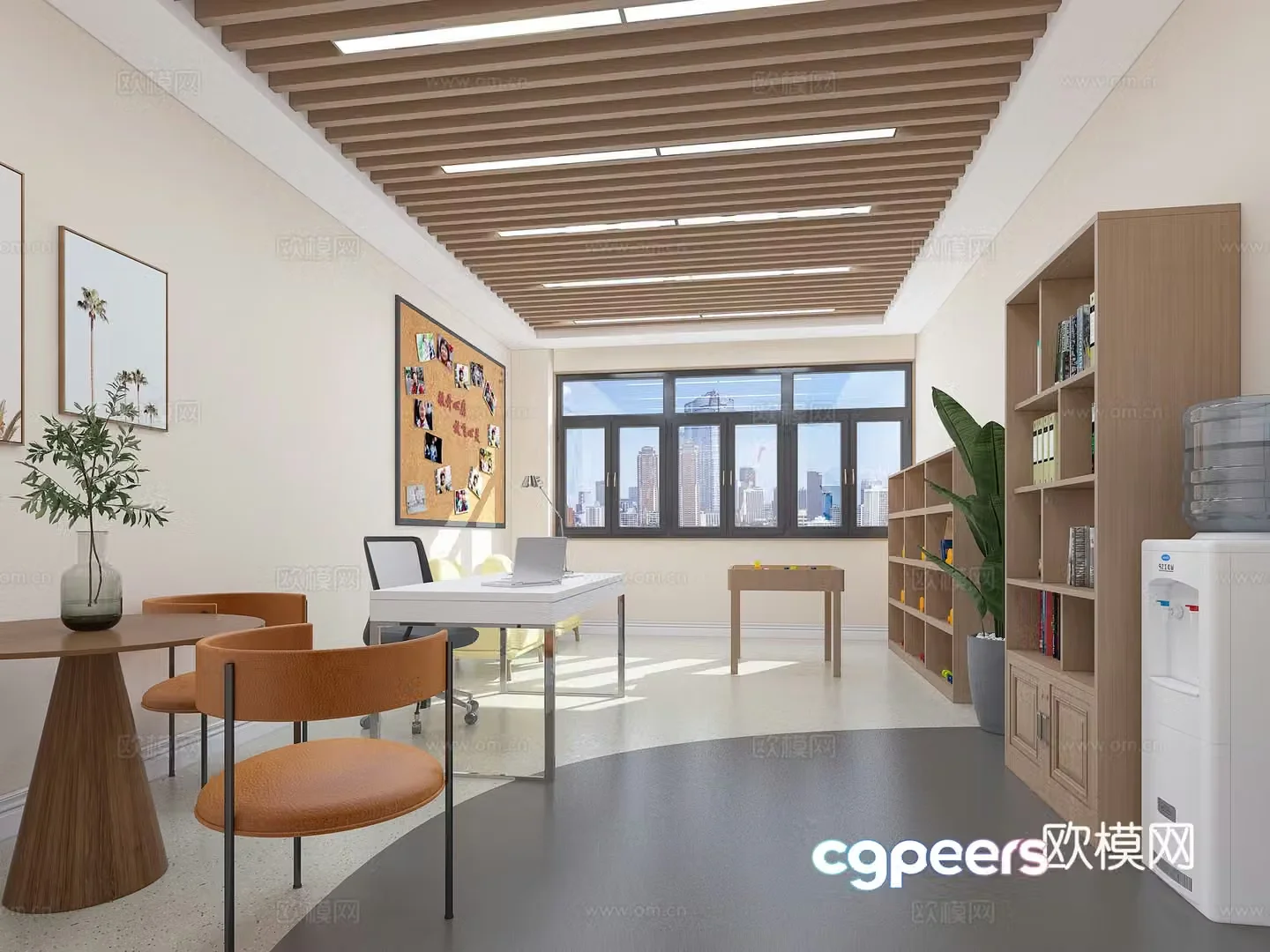 Modern school psychological counseling room Teacher’s office 3d model