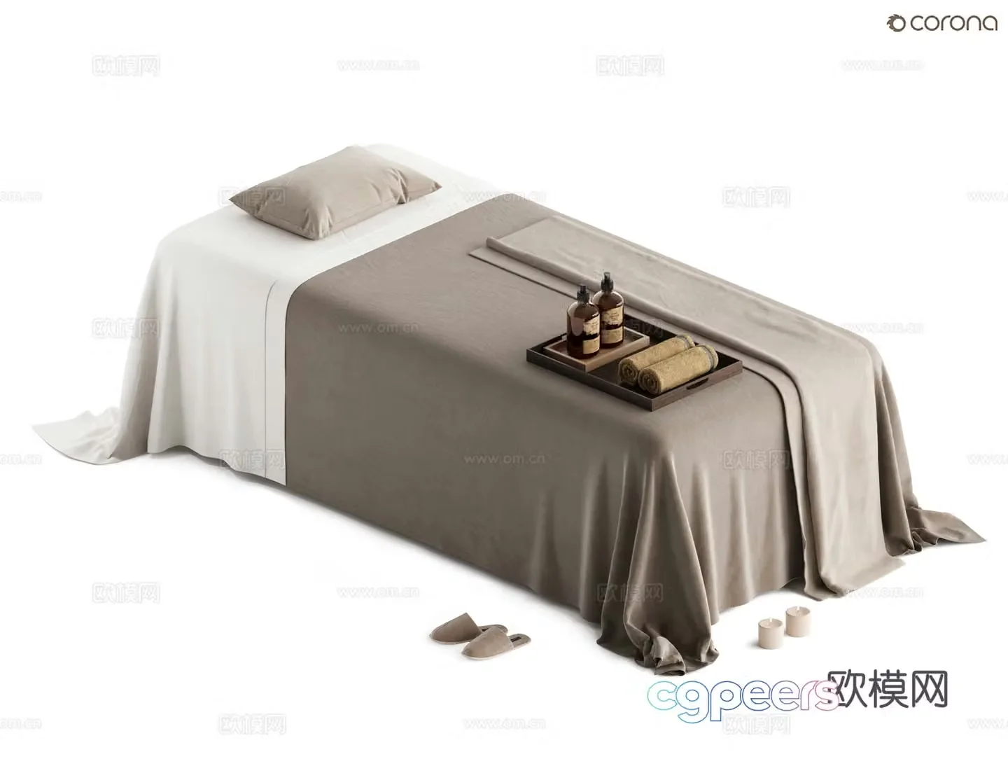 Modern massage table 3d model