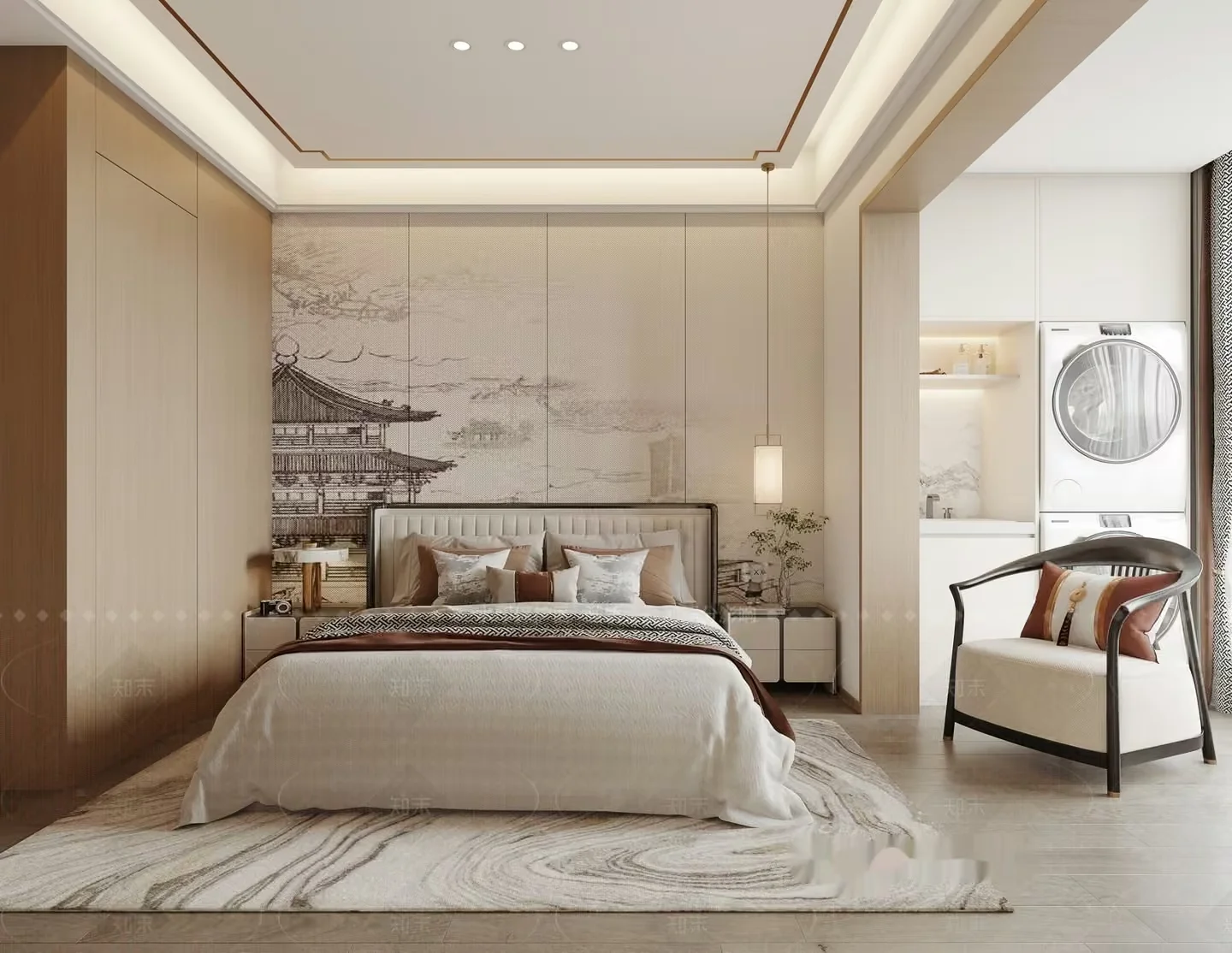 Cozy Bedroom 3D Model – 5813 – VRAY Render
