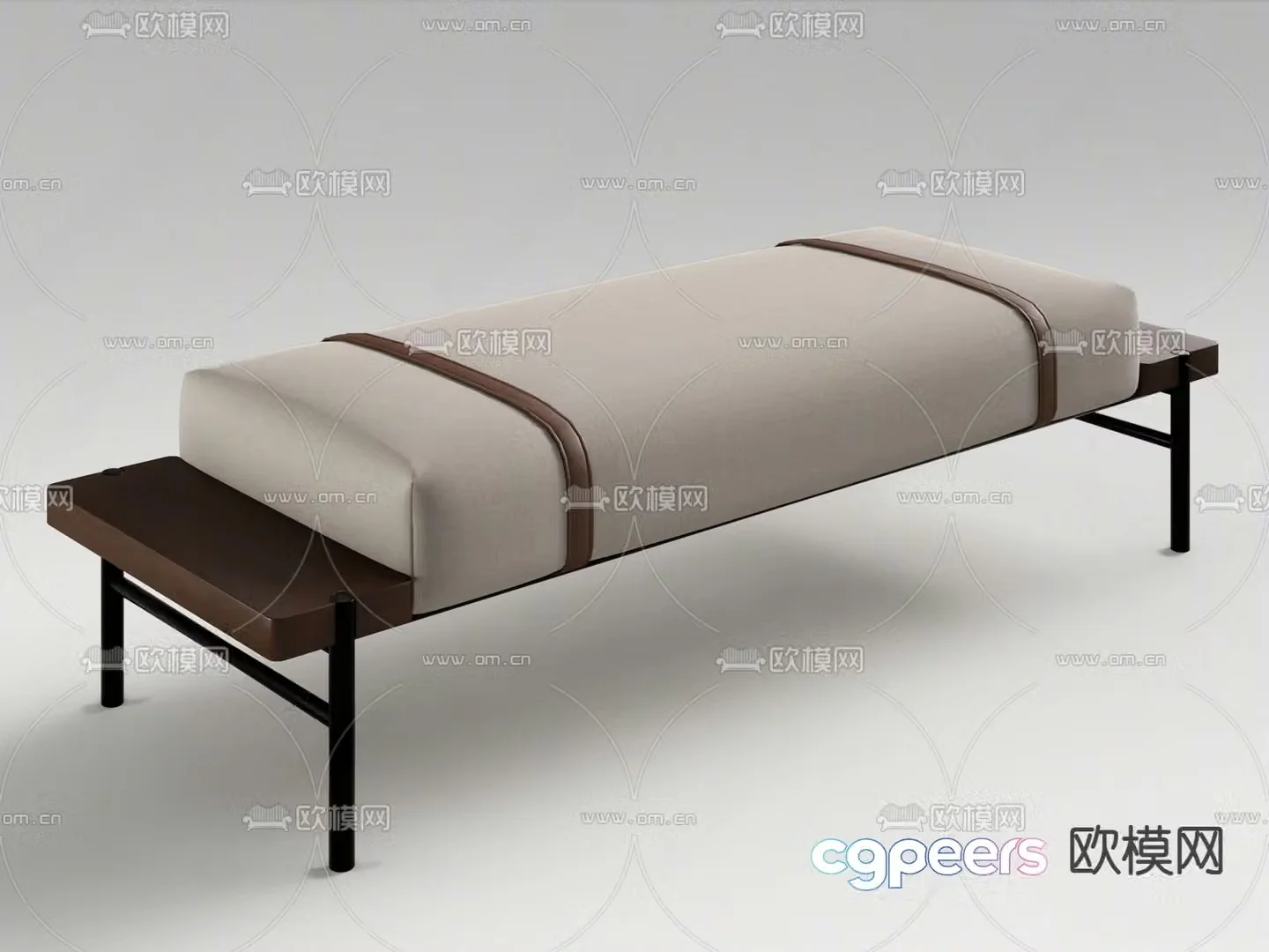 Poltrona footrest bed end stool 3d model