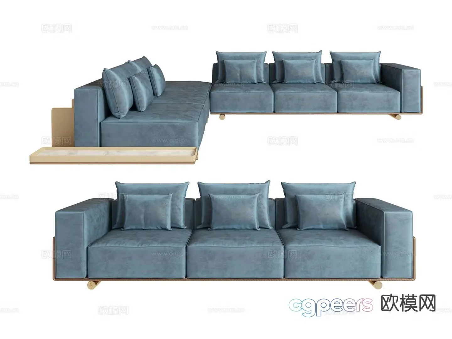 visionnaire- multi-person sofa corner sofa 3d model