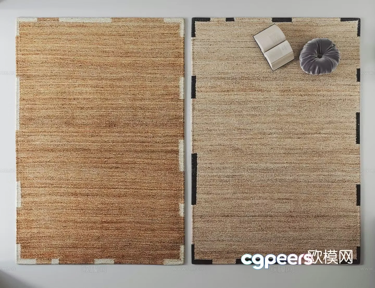 Middle style carpet Square carpet 3d model