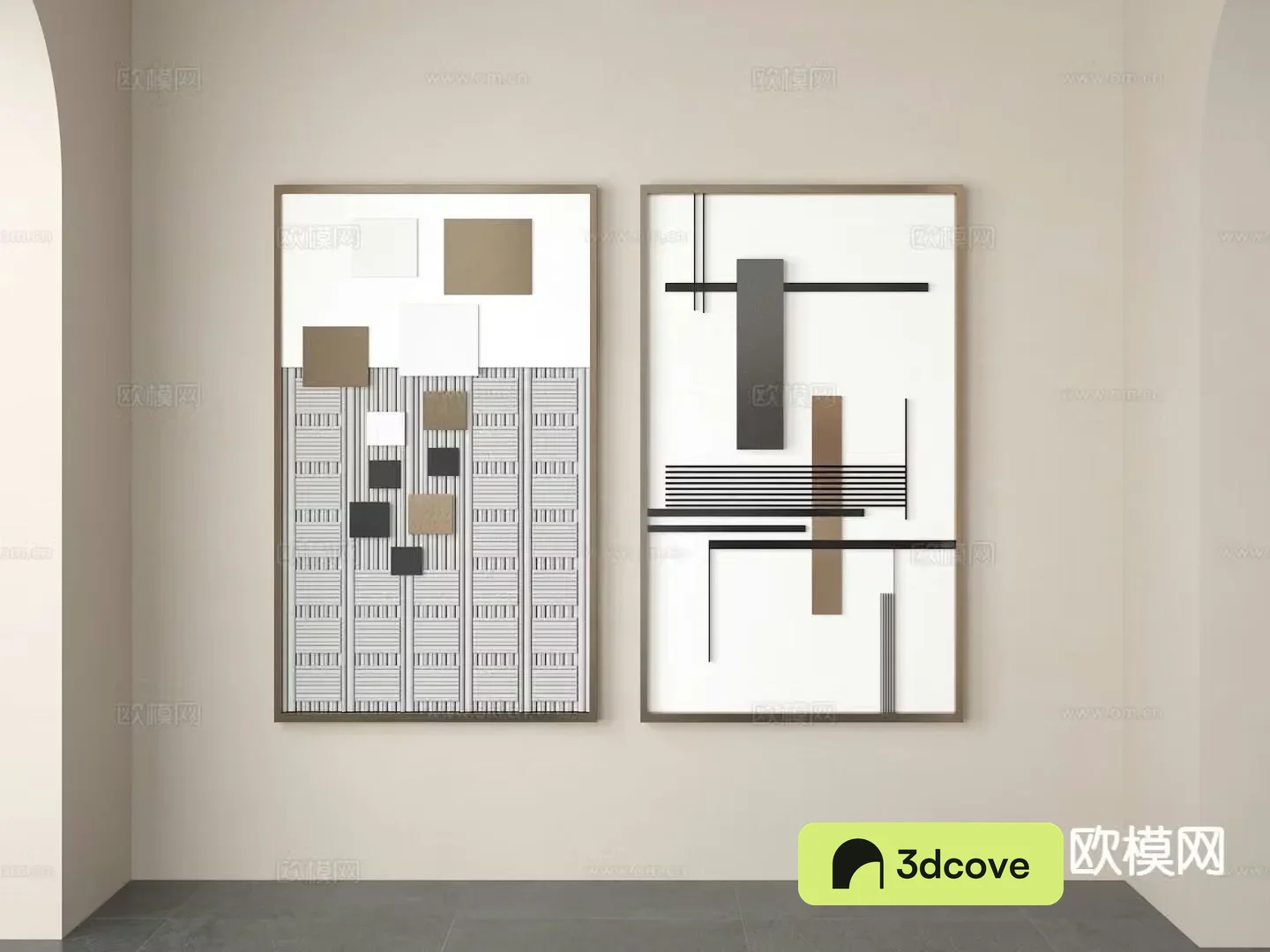 Geometric hanging painting art painting decorative painting