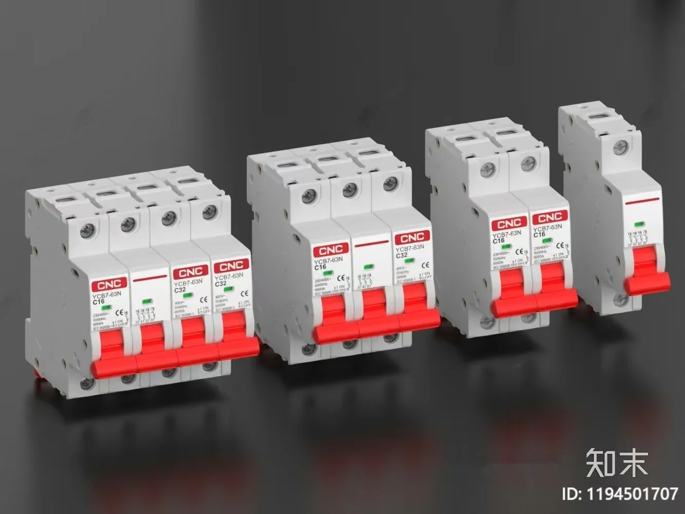 Electric Circuit Breakers 3D Model – 13924 – VRAY Render