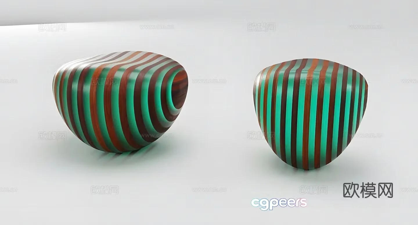 Modern stool sofa stool 3d model