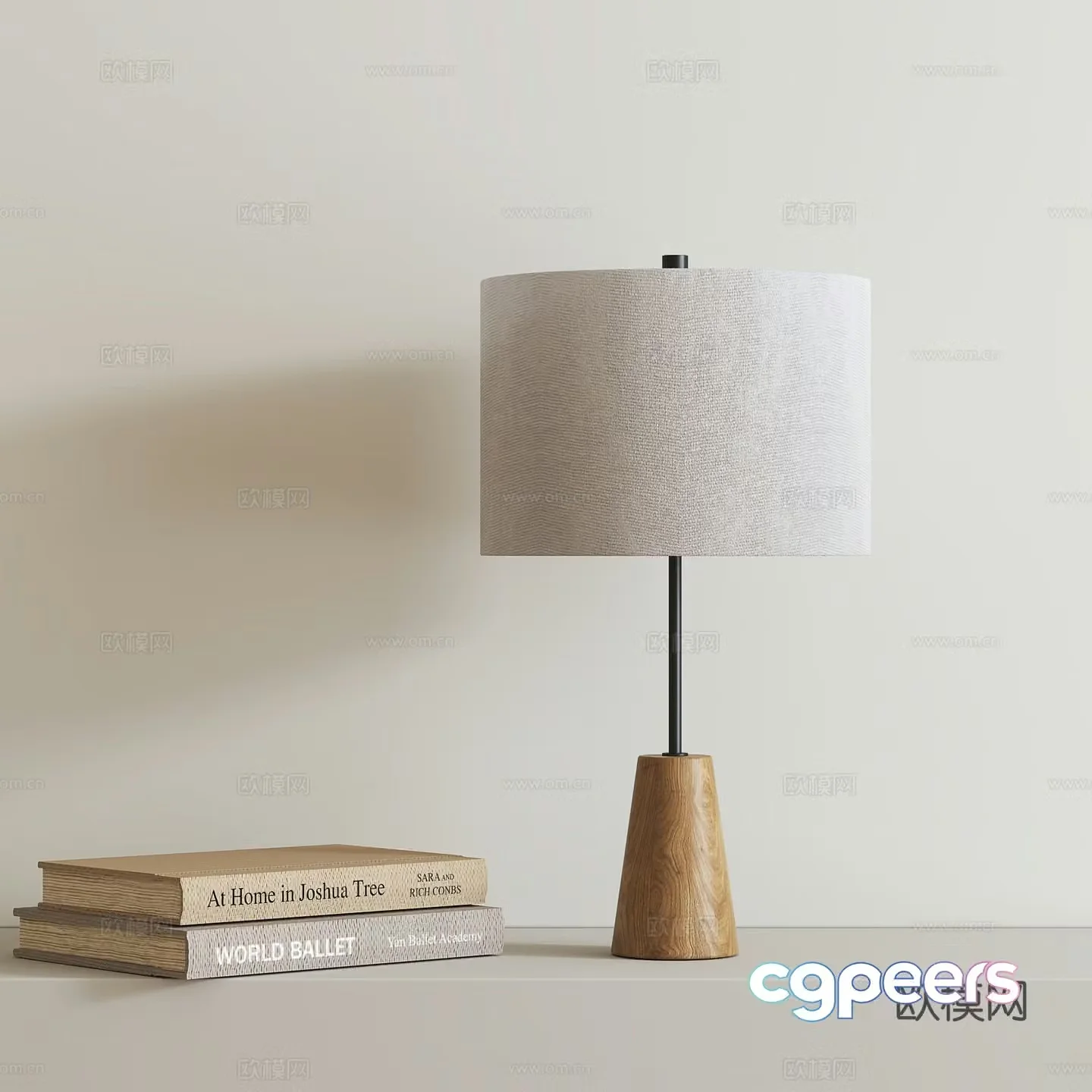 wabi-sabi table lamp 3d model