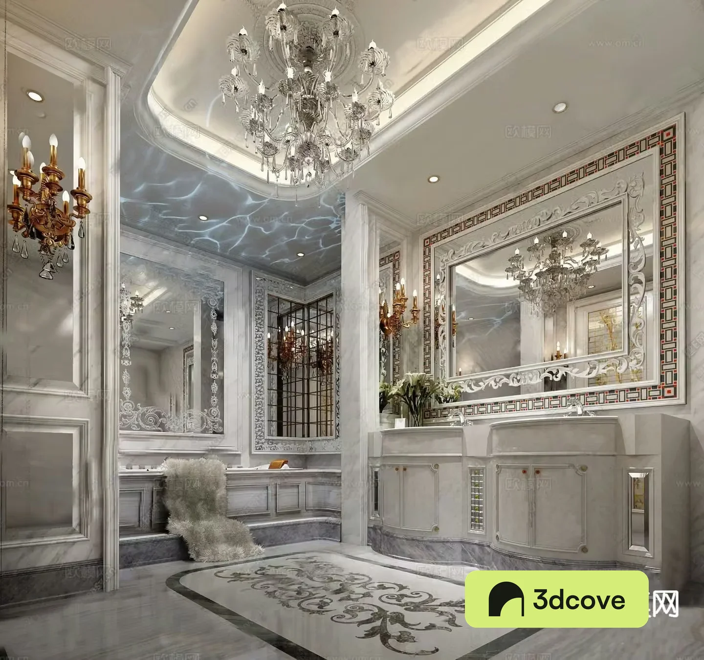 European style bathroom toilet