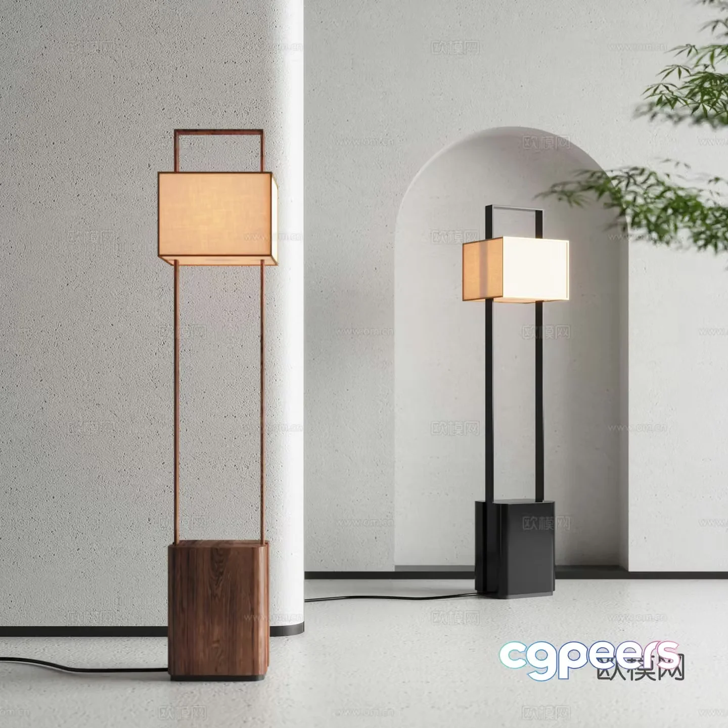 Jijifeng Floor Lamp 3D Model