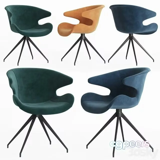 3ds Max Free – Mia Dining Armchair Zuiver