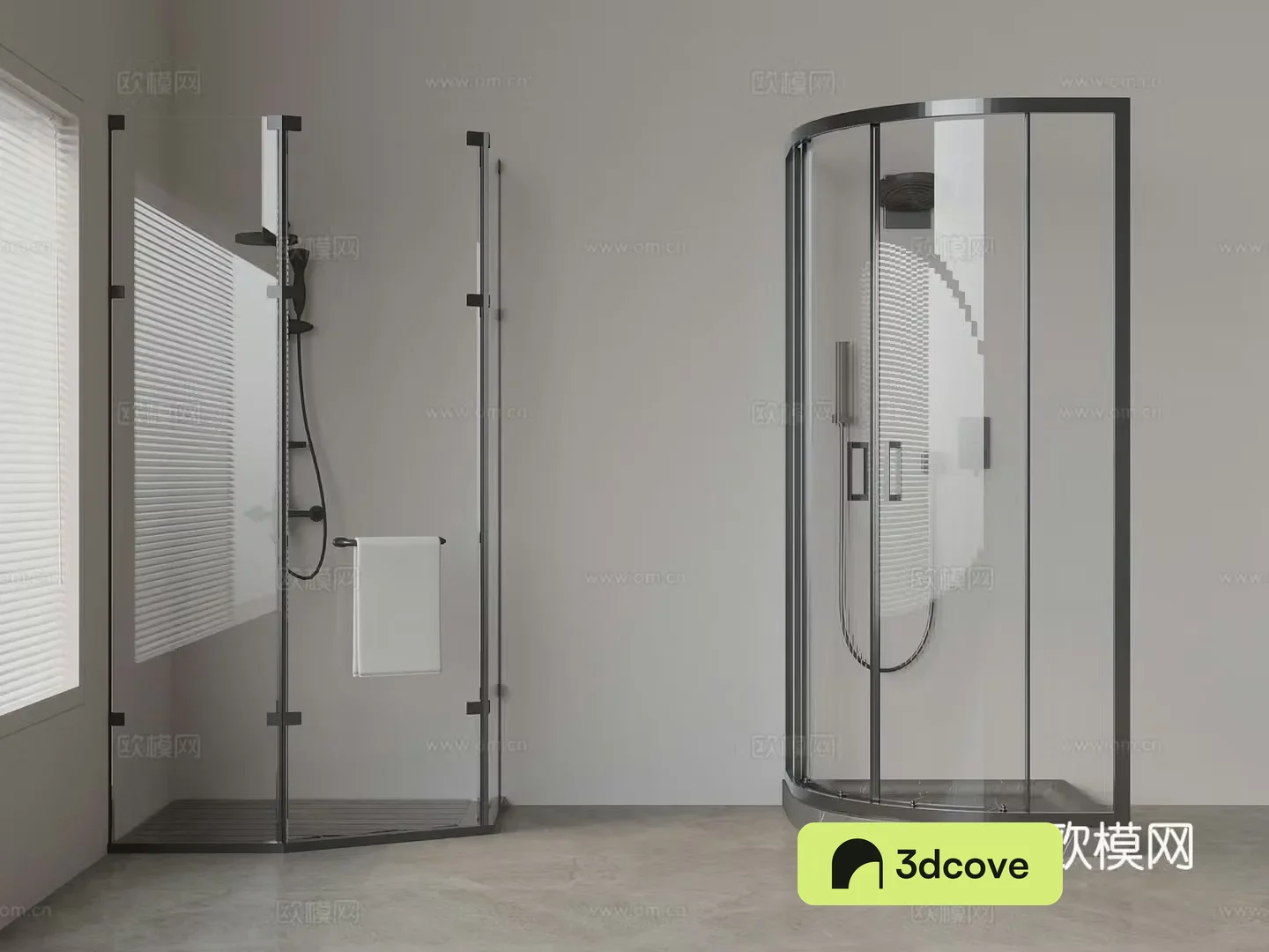 Modern shower room shower