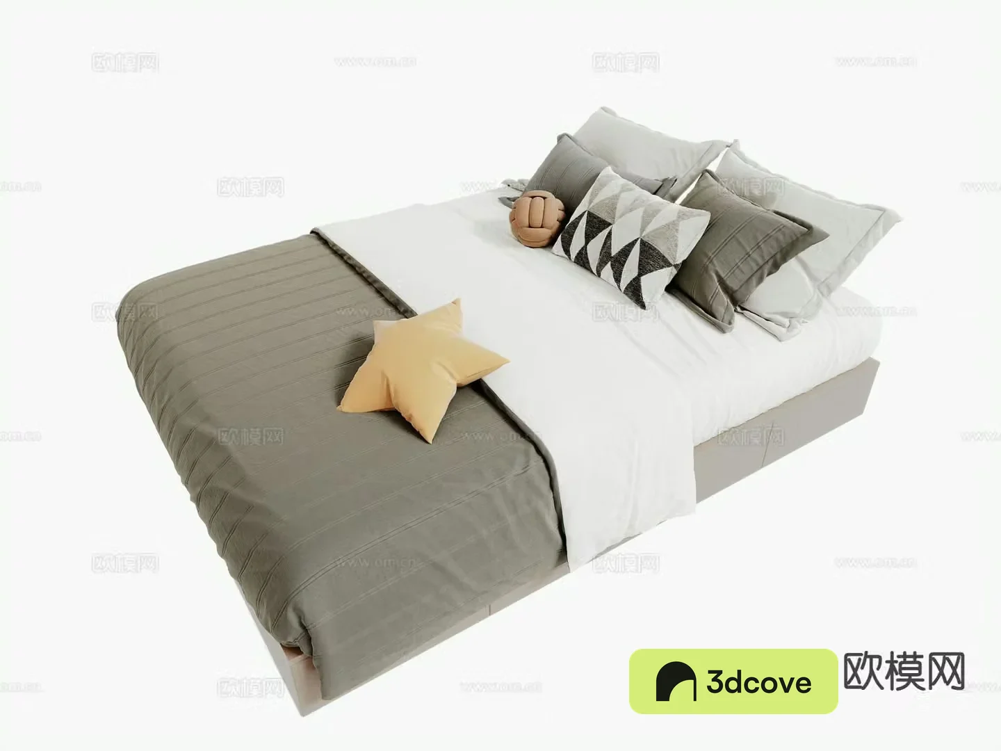 Modern tatami bed double bed