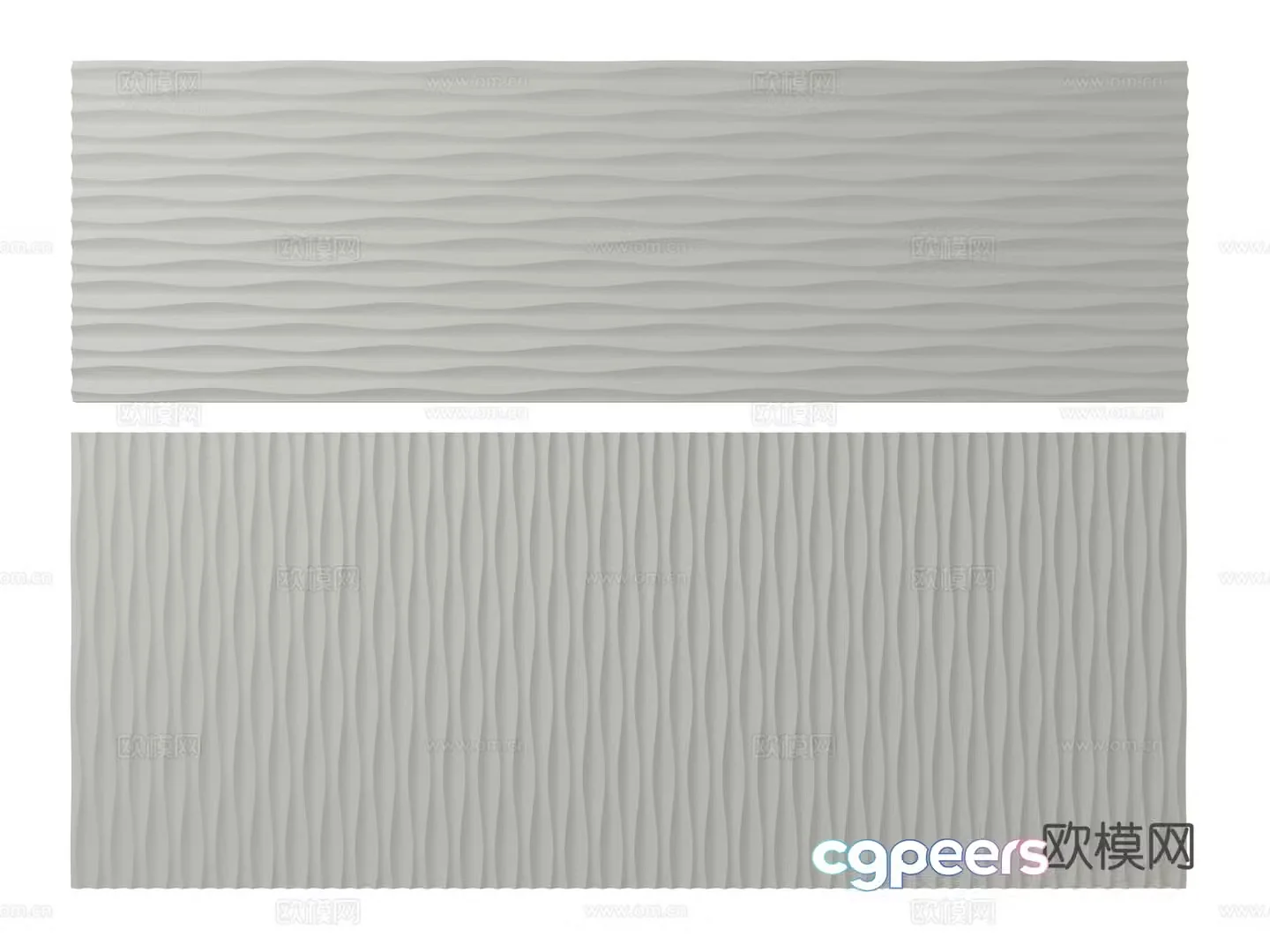 Modern background wall wavy wall wavy board shaped wall 3d model