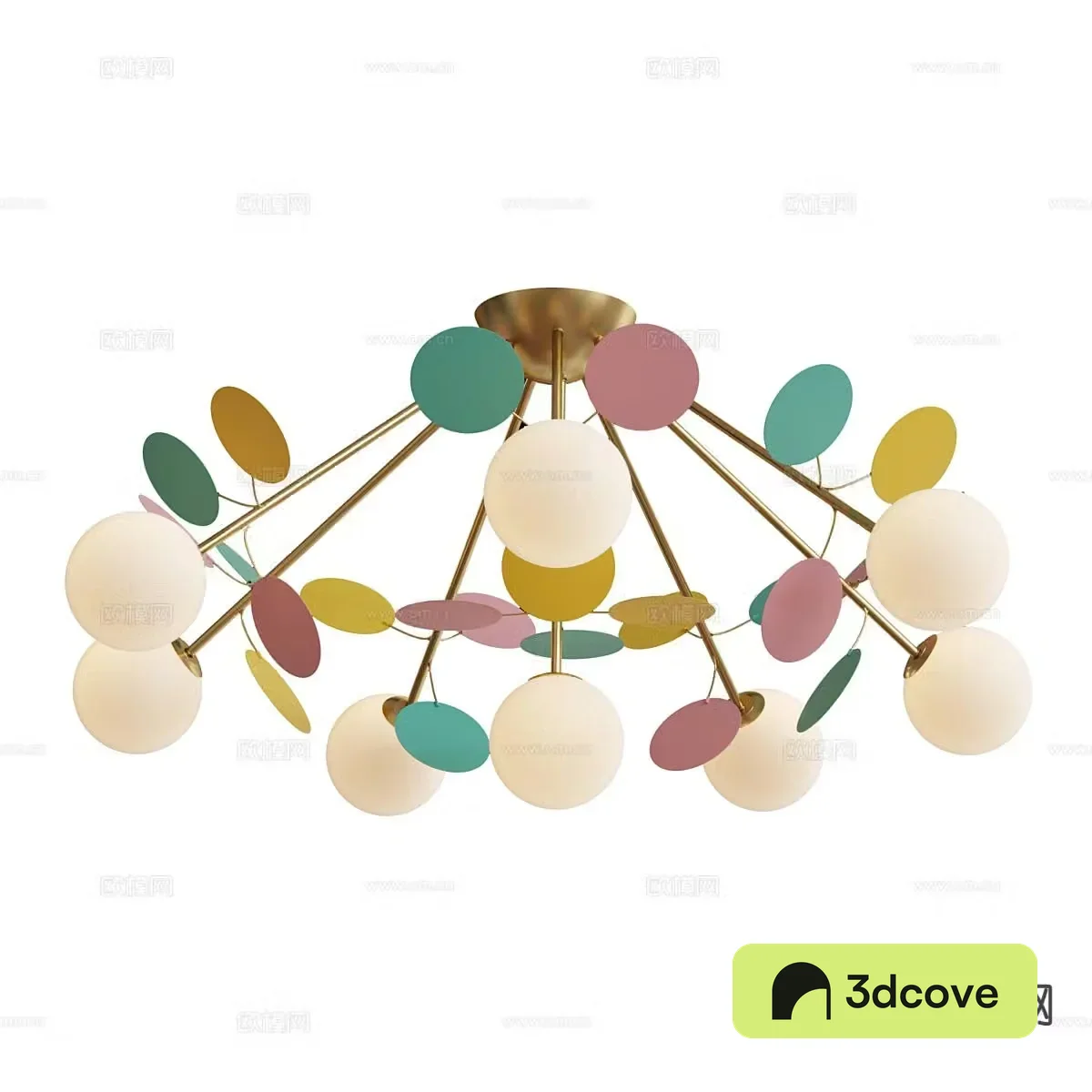 Modern colorful chandelier children’s lamp