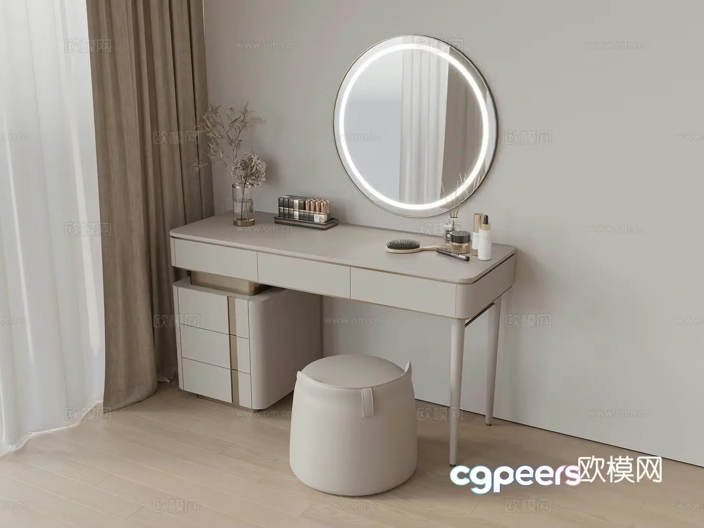 Modern dressing table 3d model