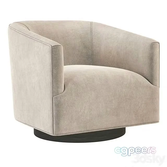 3ds Max Free – 1950S Italian Shelter Chair Restoration Hardware RH