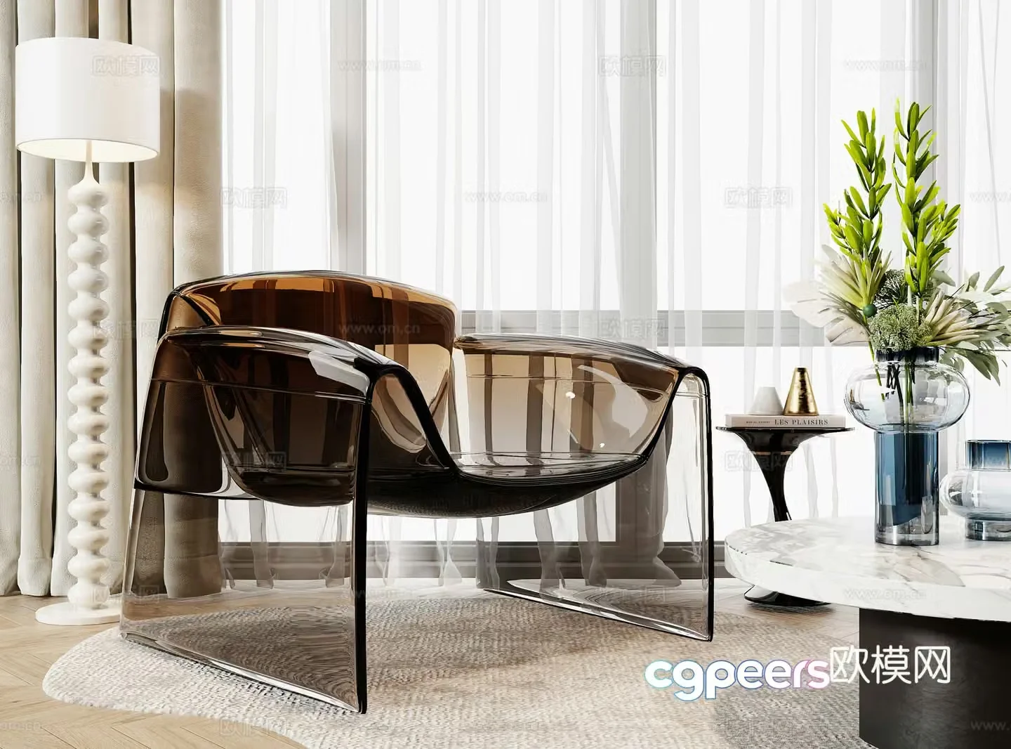 Modern leisure chair 3d model