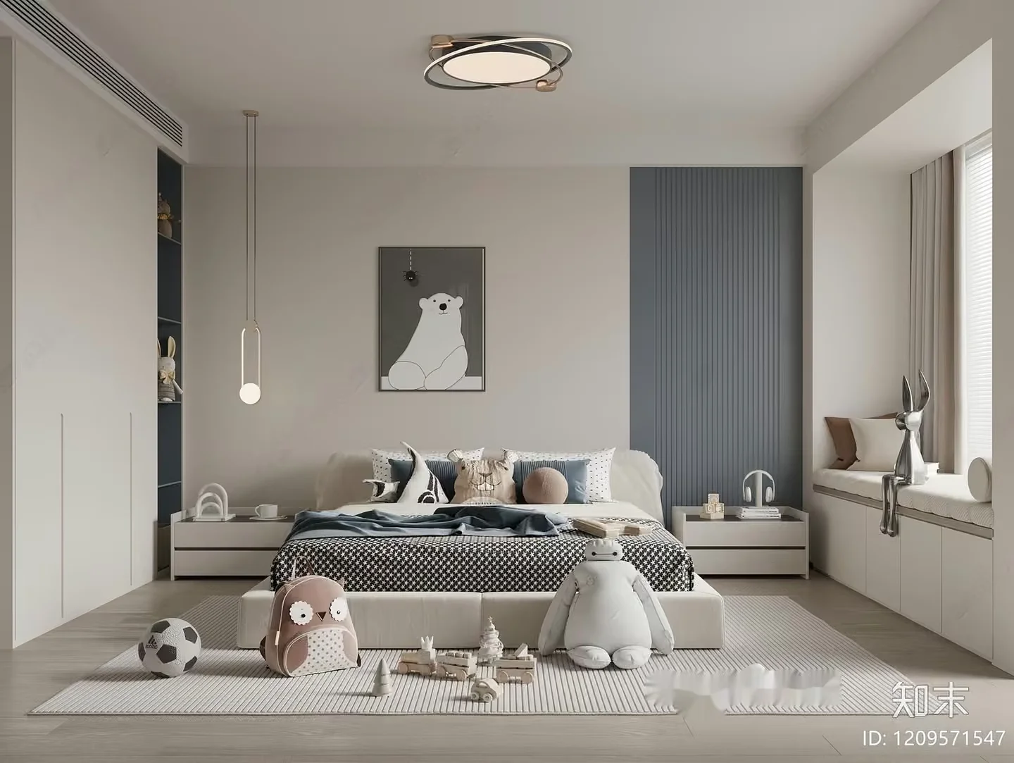Cozy Children’S Bedroom 3D Model – 4796 – VRAY Render