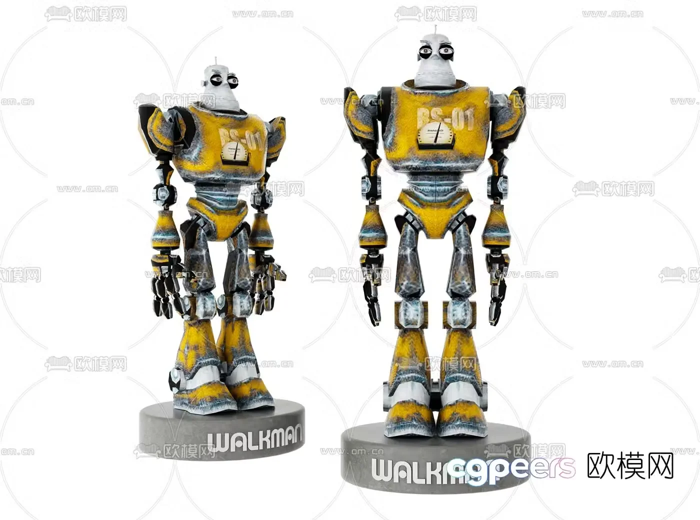 Modern robot children’s toy 3d model