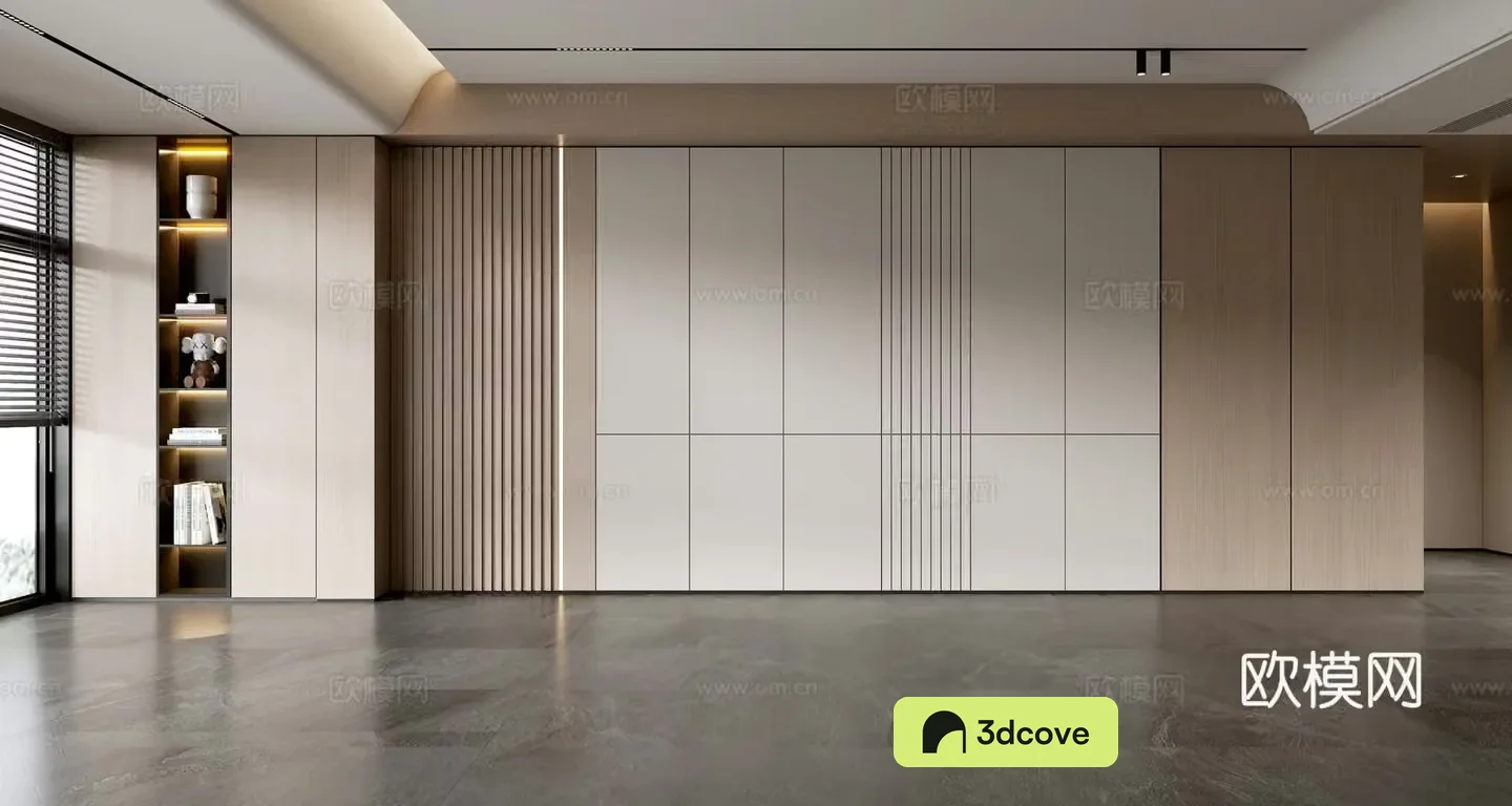 Modern minimalist background wall Sofa background wall