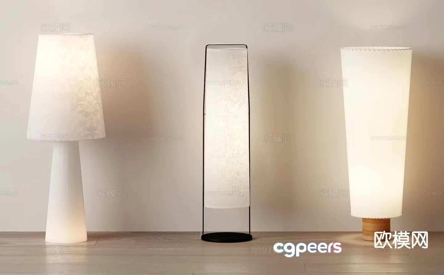 Light luxury floor lamp decorative lamp 3d model