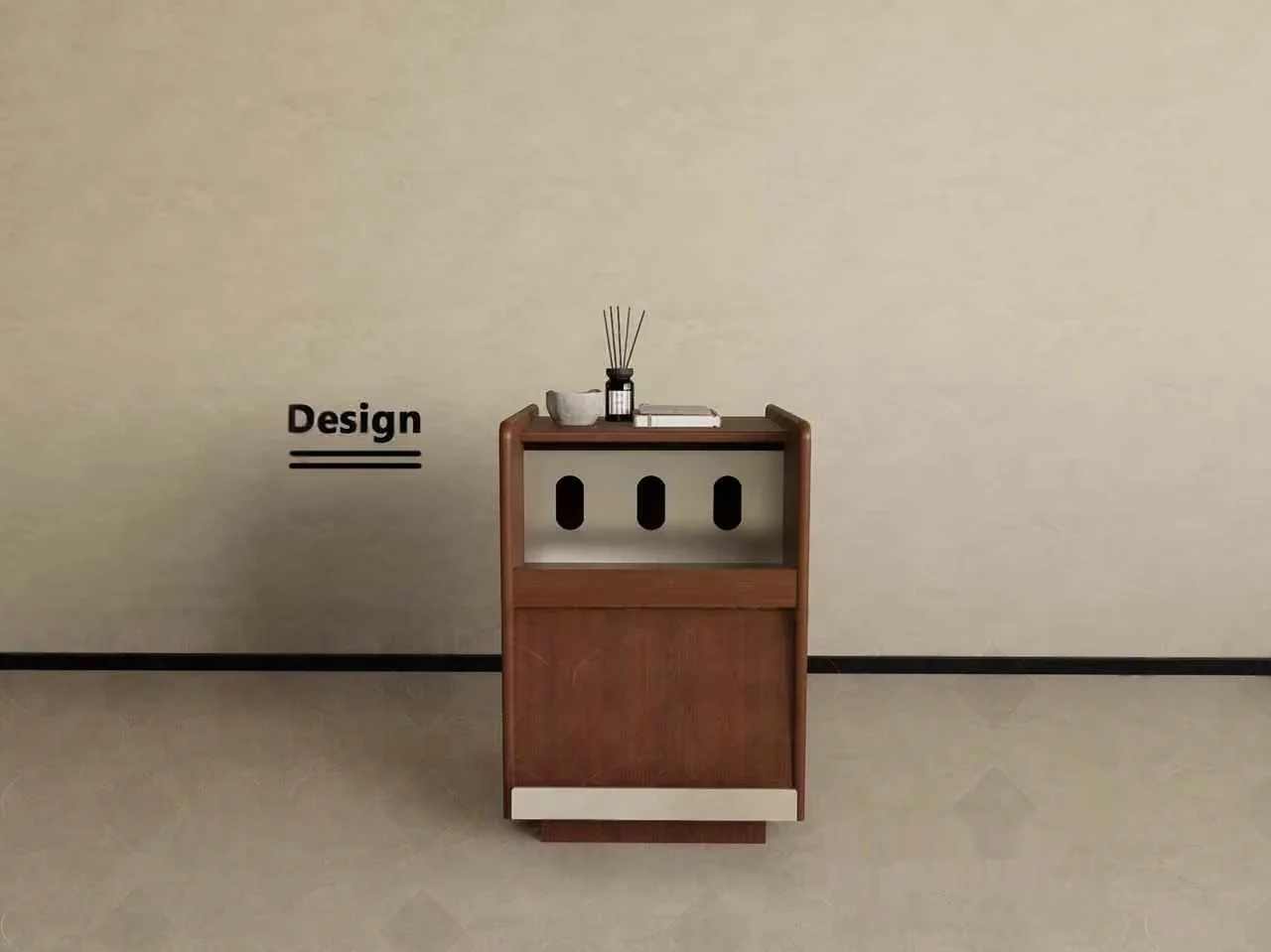 Minimalist Wooden Side Table 3D Model – 4381 – VRAY Render