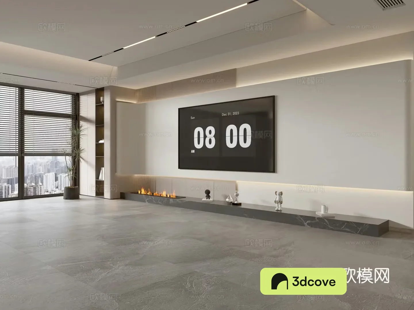 Modern creamy living room light luxury TV background wall creamy TV background wall full wall TV cabinet